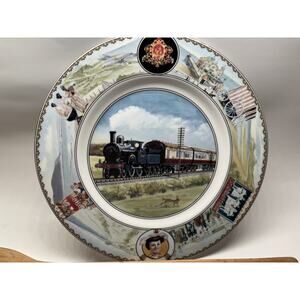 Vintage Coalport Commemorative Plate Seaside Special London North Wester Railway